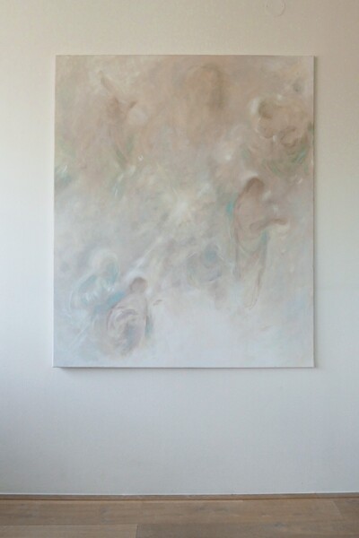 Hledání Krista, 2022, akryl na plátně, 100 x 120 cm