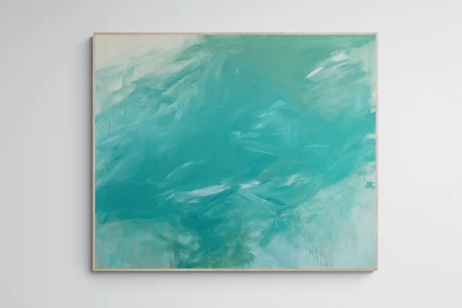 That fresh feeling, like when you chew on menthol gum, 2020, acrylic on canvas, 120 x 100 cm, unavailable